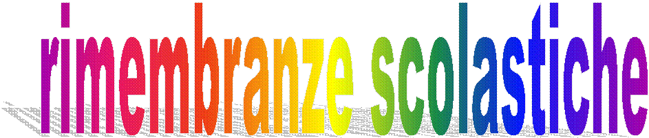 rimembranze scolastiche